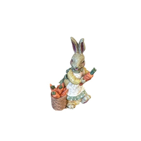 Vintage Mama Rabbit Resin Figurines Home Decor Hand Painted 6.5" Tall - Picture 6 of 9
